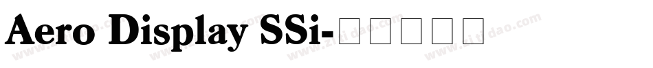 Aero Display SSi字体转换